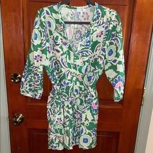 Zara Multicolor Floral Long Sleeve Dress